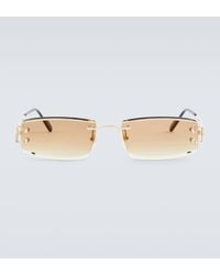 Cartier - Signature C Rectangular Sunglasses - Lyst