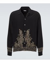 Bode - Beaded Epoque Embellished Silk Shirt - Lyst
