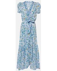 Poupette - Baba Floral Puff-sleeve Cotton Maxi Dress - Lyst