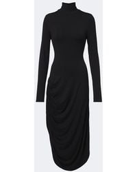 Proenza Schouler - Imogen Draped Gathered Jersey Midi Dress - Lyst