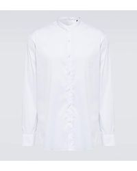 Giorgio Armani - Camisa en popelin mezcla de algodon - Lyst