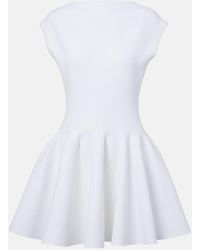 Alaïa - Pleated Minidress - Lyst