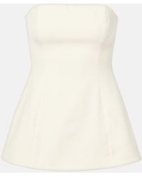 STAUD - Silvia Strapless Top - Lyst