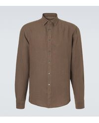 Canali - Linen Shirt - Lyst