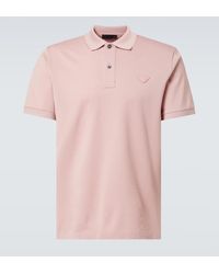 Prada - Polohemd Aus Baumwoll-Pique - Lyst