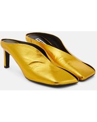 Jil Sander - Cutout Leather Pumps - Lyst