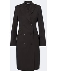 Max Mara - Double-Breasted Virgin Wool Blazer Dress - Lyst