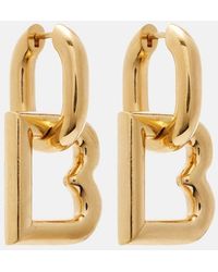 Balenciaga - Eisa B Hoop Earrings - Lyst