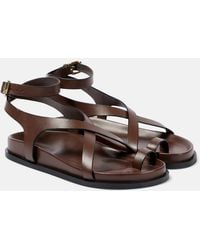 A.Emery - Jalen Slim Leather Sandals - Lyst