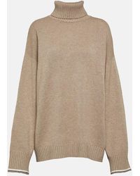 Brunello Cucinelli - Wool, Cashmere And Silk Sweater - Lyst