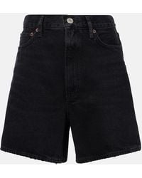Agolde - Shorts di jeans Stella a vita alta - Lyst