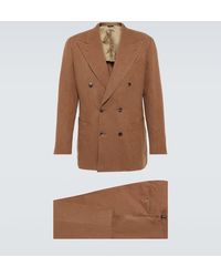 Thom Sweeney - Double-breasted Linen Suit - Lyst