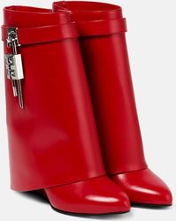 Givenchy - Shark Lock Ankle Boots In Leather - Lyst