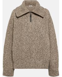 Brunello Cucinelli - Sparkling Chine Wool-blend Sweater - Lyst