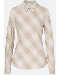 Burberry - Check Cotton Poplin Shirt - Lyst