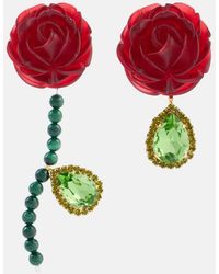 Magda Butrym - Embellished Sterling Drop Earrings - Lyst