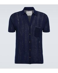 King & Tuckfield - Openwork Wool Shirt - Lyst