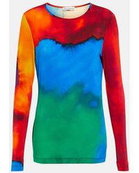 Rabanne - Printed Jersey Top - Lyst