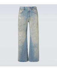 Acne Studios - Jeans Anchos 2021M De Tiro Medio Estampados - Lyst