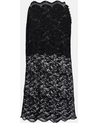 Rabanne - Floral Lace Midi Skirt - Lyst