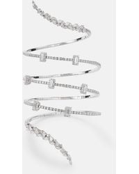 YEPREM - Y-Couture 18Kt Cuff Bracelet With Diamonds - Lyst