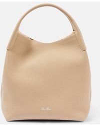 Loro Piana - Bale Large Leather Shoulder Bag - Lyst