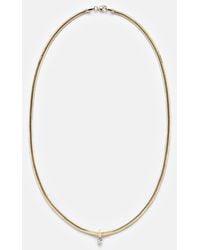 STONE AND STRAND - Serpentine 14Kt Necklace With Diamond - Lyst