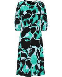 Diane von Furstenberg Midikleid Bliss aus Seide - Grün
