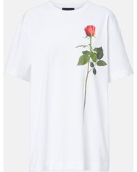 Simone Rocha - Bedrucktes T-Shirt Aus Baumwoll-Jersey - Lyst