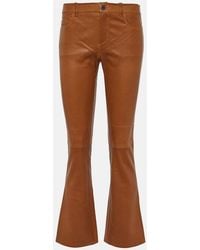 Stouls - Dean 22 Leather Flared Pants - Lyst
