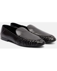 Saint Laurent - Alain Leather Loafers - Lyst