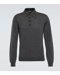 Tom Ford - Wool Polo Shirt - Lyst