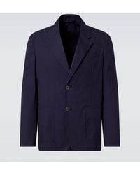 Prada - Blazer Aus Popeline - Lyst