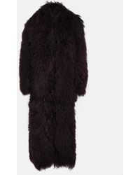 Ann Demeulemeester - Cappotto in shearling - Lyst