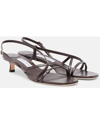 Jimmy Choo - Farris Leather Sandals - Lyst