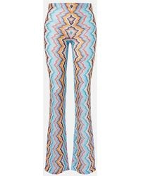 Missoni - Zigzag High-Rise Flared Pants - Lyst