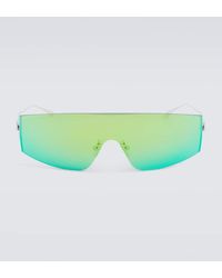Bottega Veneta - Mask Flat-Top Sunglasses - Lyst