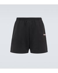 Balenciaga - Printed Cotton Jersey Shorts - Lyst
