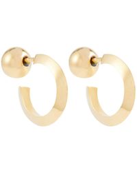 Sophie Buhai Satin Everyday Hoop 18kt Gold-vermeil Earrings in 