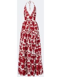 Alexandra Miro - Clover Floral Cotton And Silk Maxi Dress - Lyst