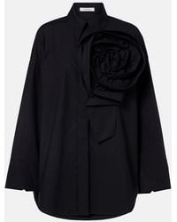 Dorothee Schumacher - Floral-Applique Oversized Cotton-Blend Shirt - Lyst