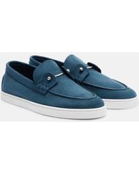 Christian Louboutin - Chambeliboat Suede Slip-On Shoes - Lyst