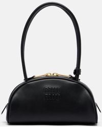 Miu Miu - Beau Small Leather Bowling Bag - Lyst