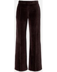 Courreges - Cotton-Blend Velvet Sweatpants - Lyst