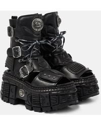 Vetements - Leather Platform Boots - Lyst