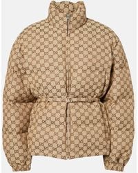 Gucci - Gg Canvas Down Jacket - Lyst