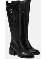 See By Chloé - 'averi' Leather Heeled Boots - Lyst