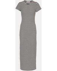 Nili Lotan - Striped Cotton Jersey Maxi Dress - Lyst