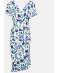 Diane von Furstenberg - Havana Printed Jersey Midi Dress - Lyst