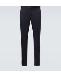 Lardini - Mid-Rise Cotton Slim Pants - Lyst